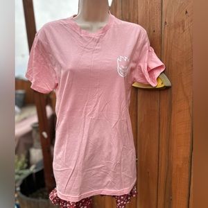 New Spitfire Pink Skater Tee Size Small